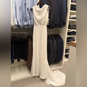 Bridal White Evening Gown